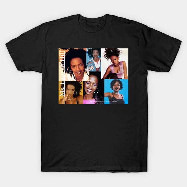 Lauryn Hill Mosaic Of Sounds Cultural Diversity And Harmony T-Shirt by Landscape In Autumn